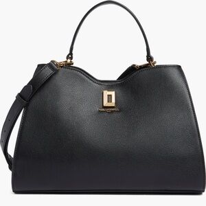 KARL LAGERFELD PARIS Elle Leather Satchel- Brand New With Tags